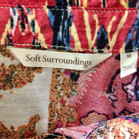 Soft Surroundings Patterned Button Up Tunic/Dress - Picture 9 of 10